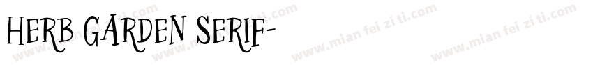Herb Garden Serif字体转换